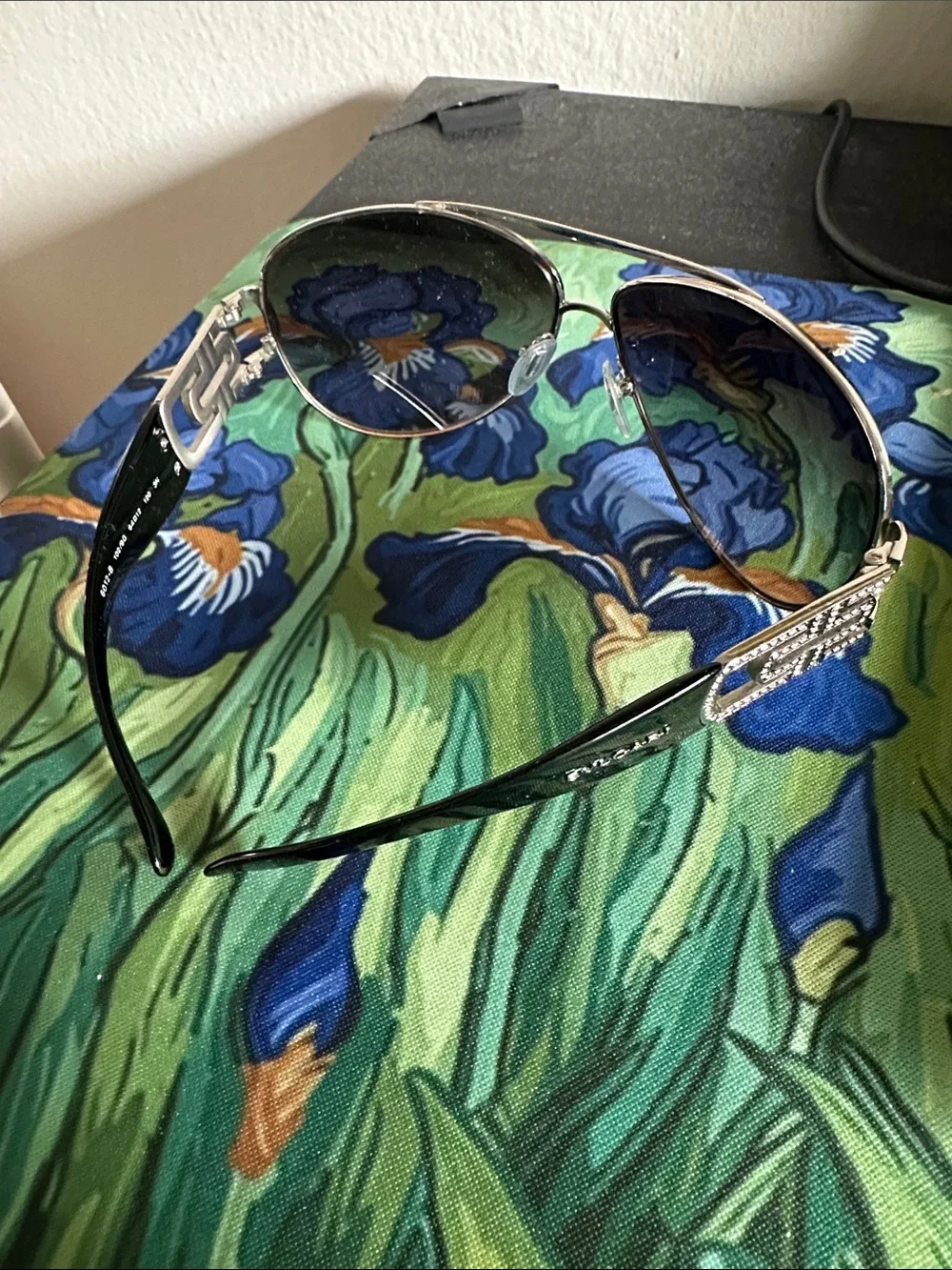 Bulgari aviator Sunglasses with diamonds frame